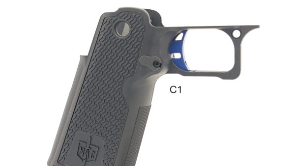 MAC / Tisas DS Grip ST Trigger - Curved Blue - Image 5