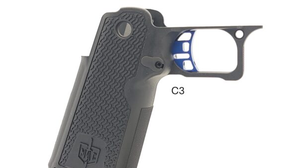 MAC / Tisas DS Grip ST Trigger - Curved Blue - Image 7